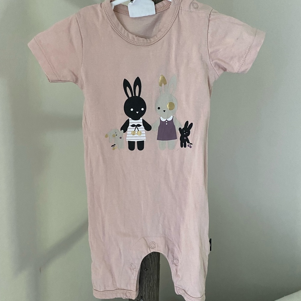 Huxbaby Short Sleeve Romper - 3-6 month